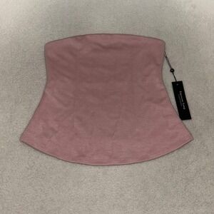 Emerson Lang NWT Pink Strapless Peplum Top Women's Size M Summer Party Shirt